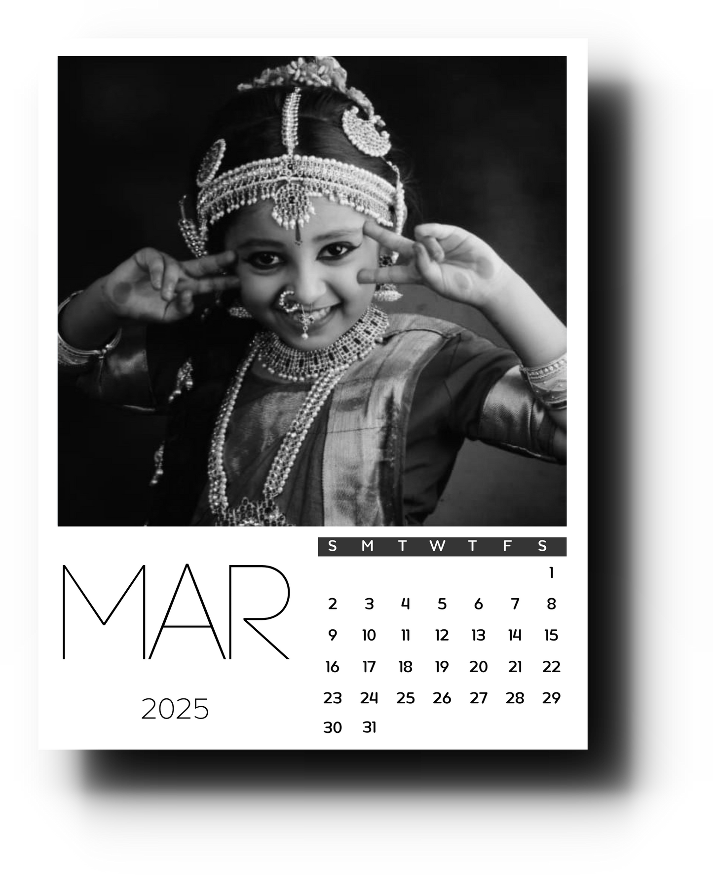 Calendar Magnet - Single Month